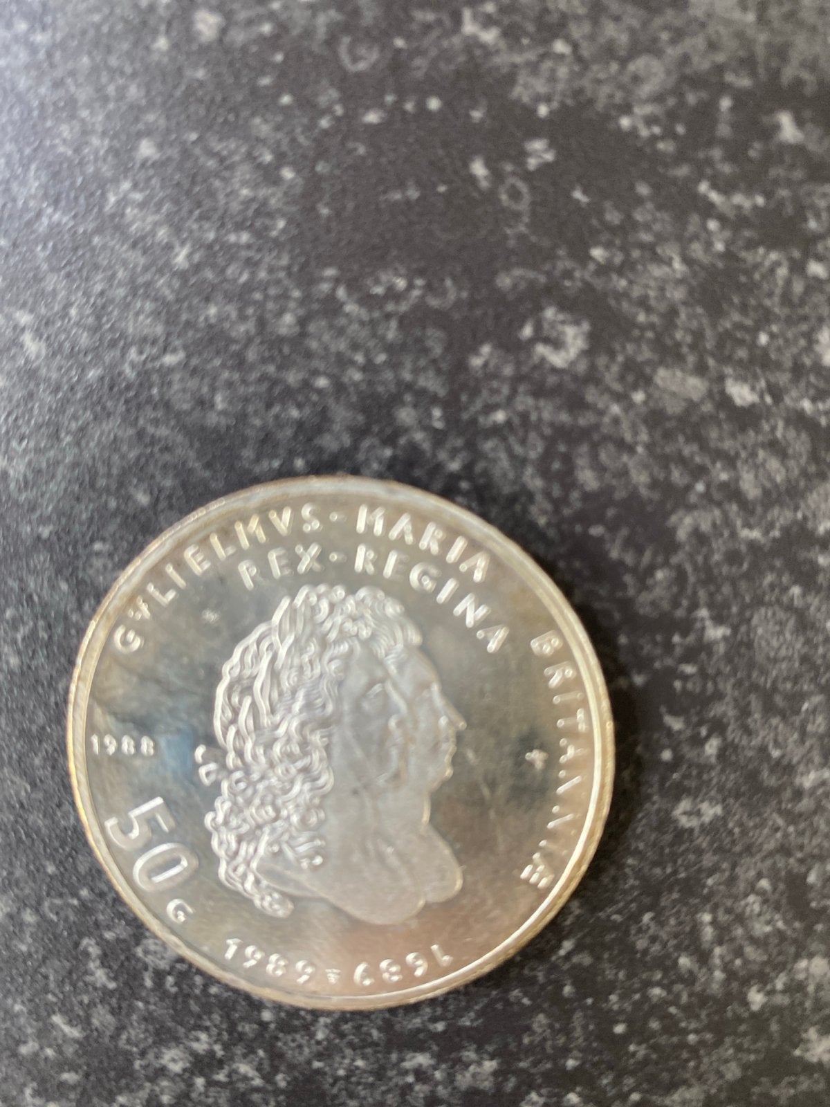 Zilveren 50 gulden munt Beatrix 1988, Ophalen, Koningin Beatrix, Zilver, Losse munt