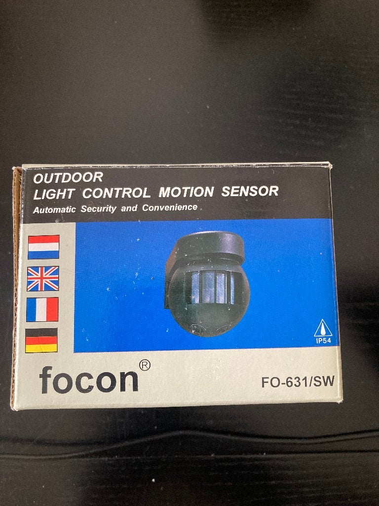 Bewegingsmelder Focon FO-631/SW, Ophalen of Verzenden, Nieuw, Detector, Sensor of Melder, Beweging