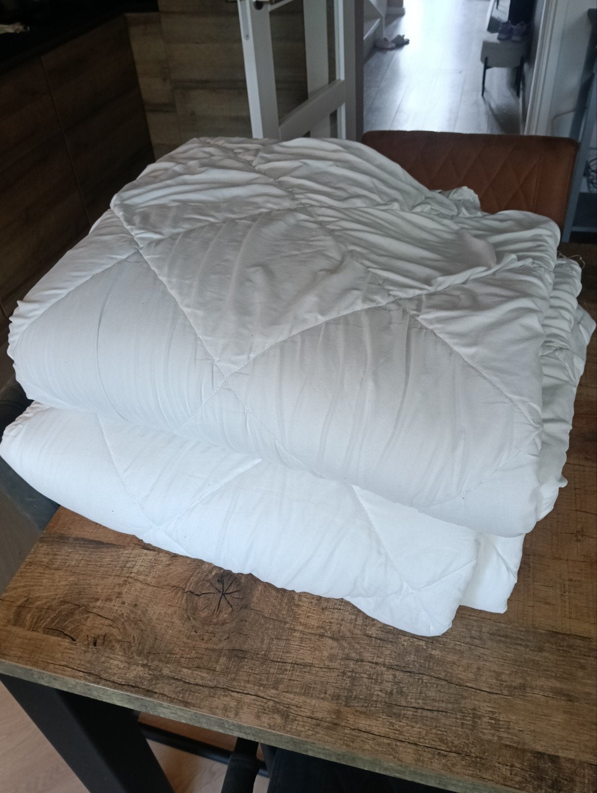 4 seizoenen dekbed 2persoons 240x200, Gebruikt, Wit, Beddengoedset, Tweepersoons