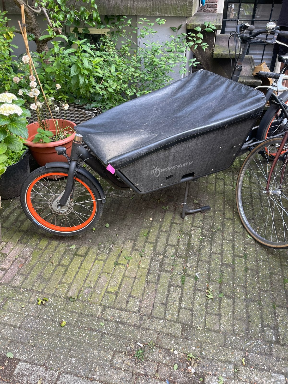 WorkCycles bakfiets te koop, Elektrisch, Zo goed als nieuw, 2 kinderen, Ophalen
