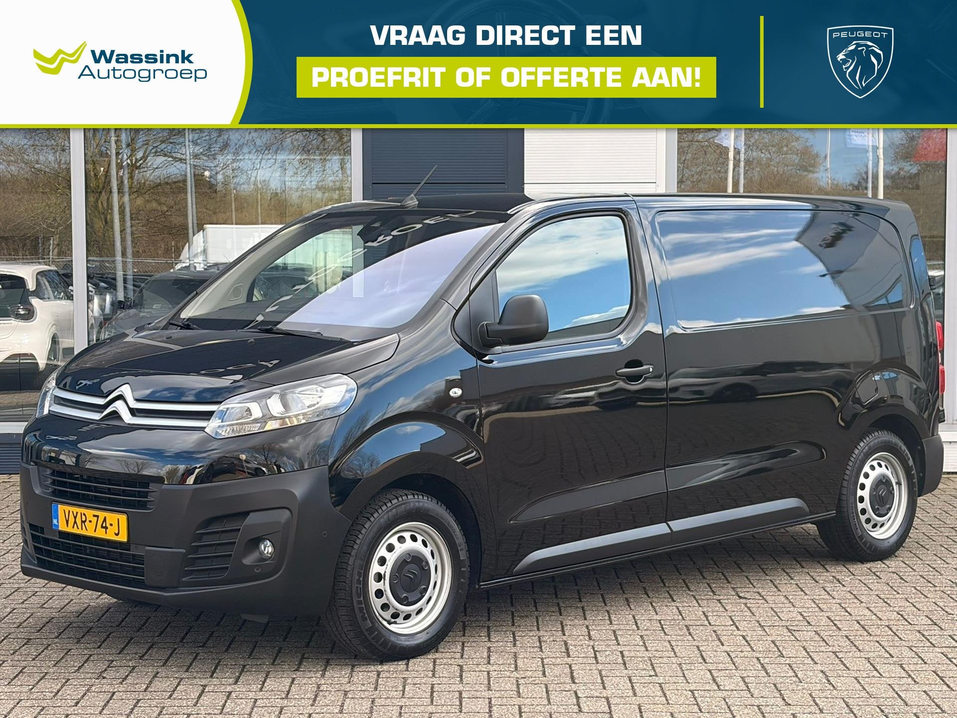 Citroën Jumpy GB M 2.0 BlueHDi 145PK 3-zits | Navigatie | M, Auto's, Stof, Gebruikt, 4 cilinders, Citroën