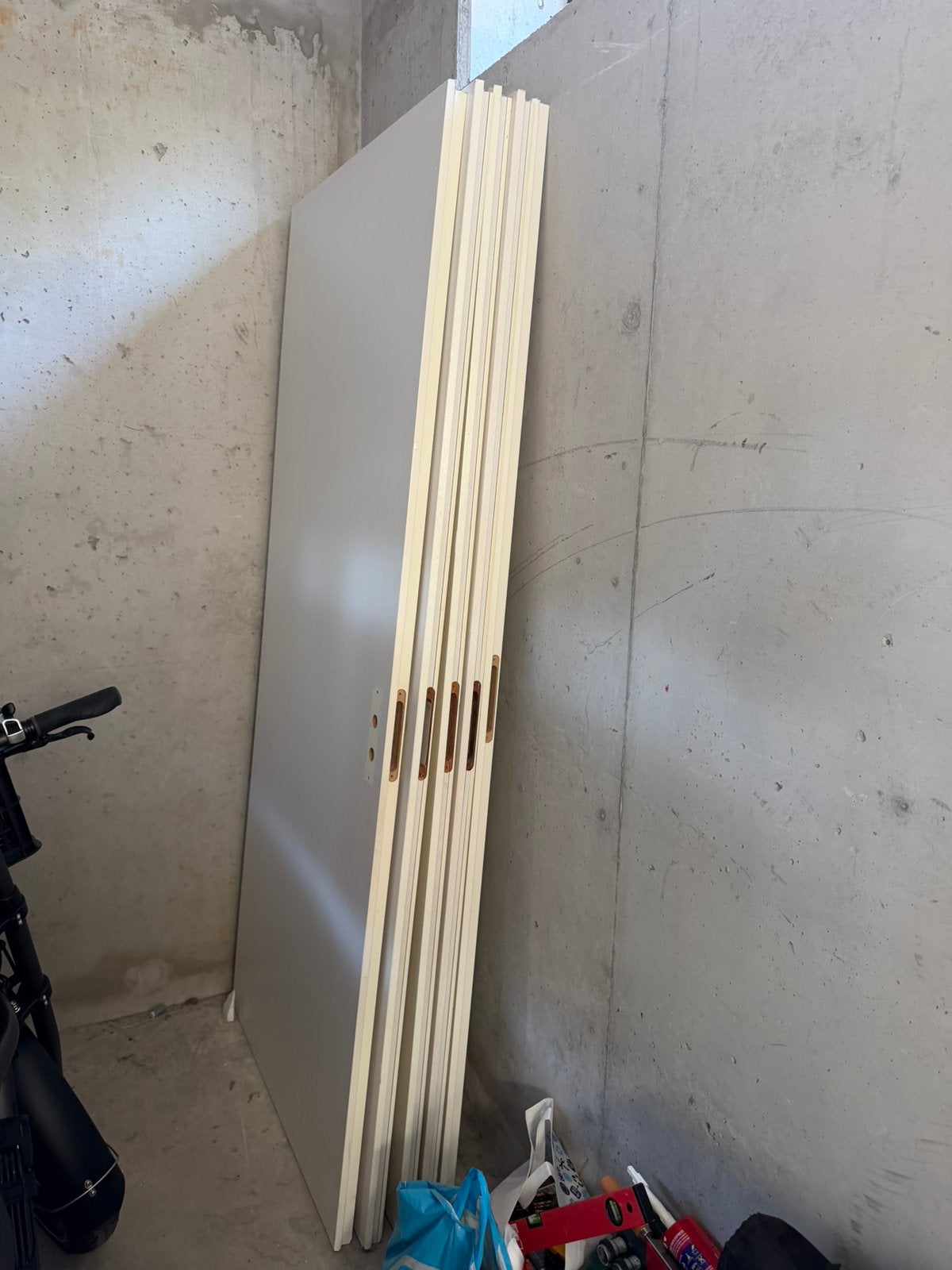 Opdekdeuren 88x211,5 cm 5 stuks, Gebruikt, Binnendeur, Ophalen of Verzenden, Glas