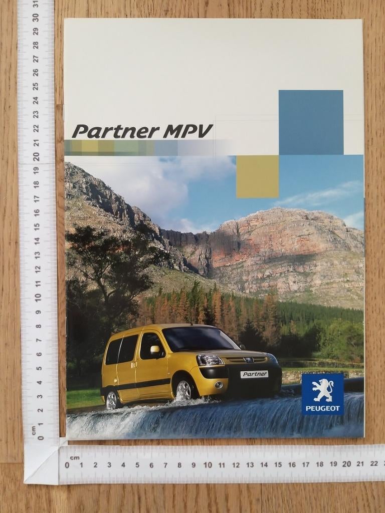 Peugeot Partner MPV brochure 2002, Ophalen of Verzenden, Gelezen, Peugeot