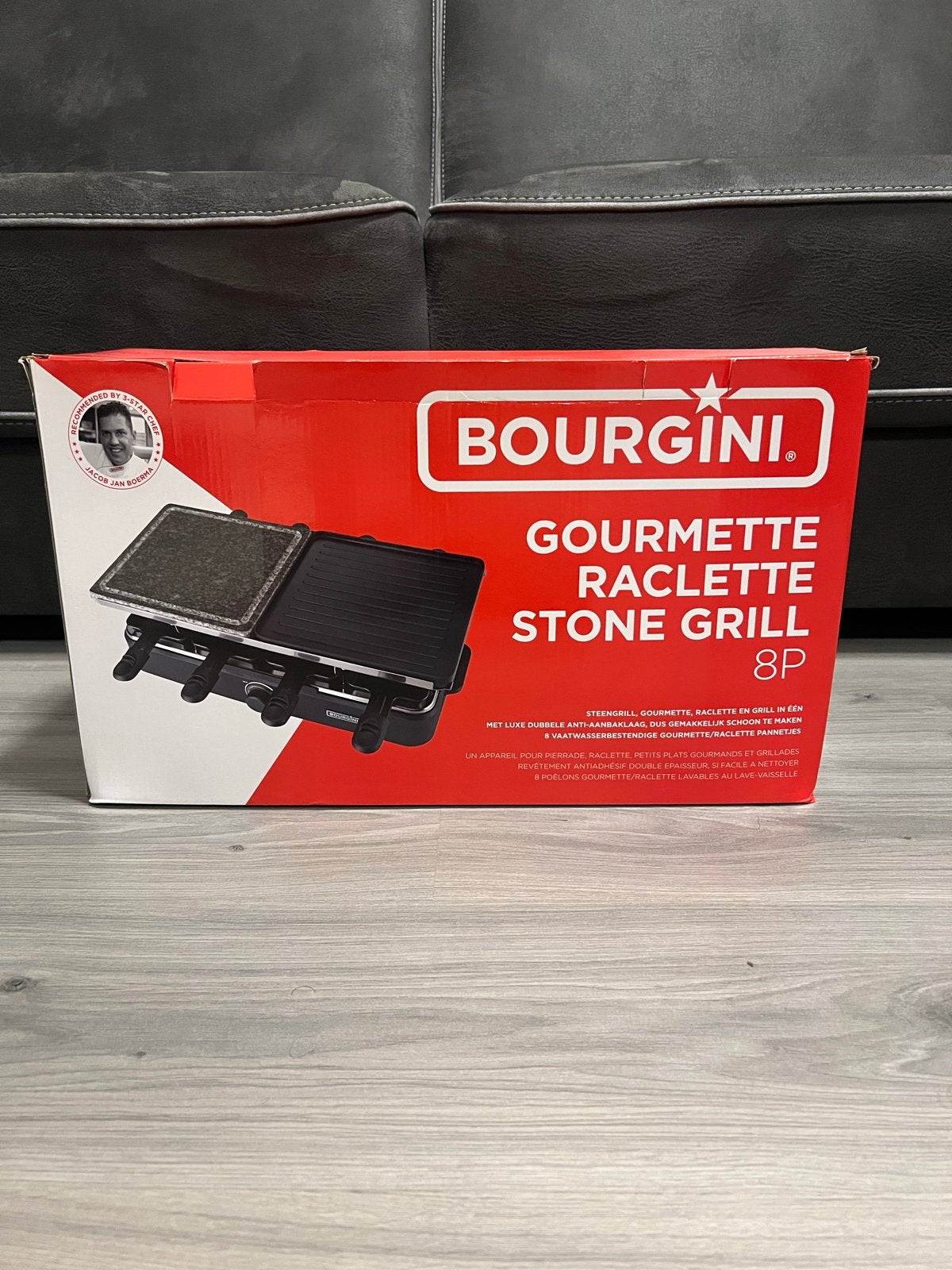 Bourgini Gourmette Raclette Stone Grill 8P, Ophalen, Zo goed als nieuw