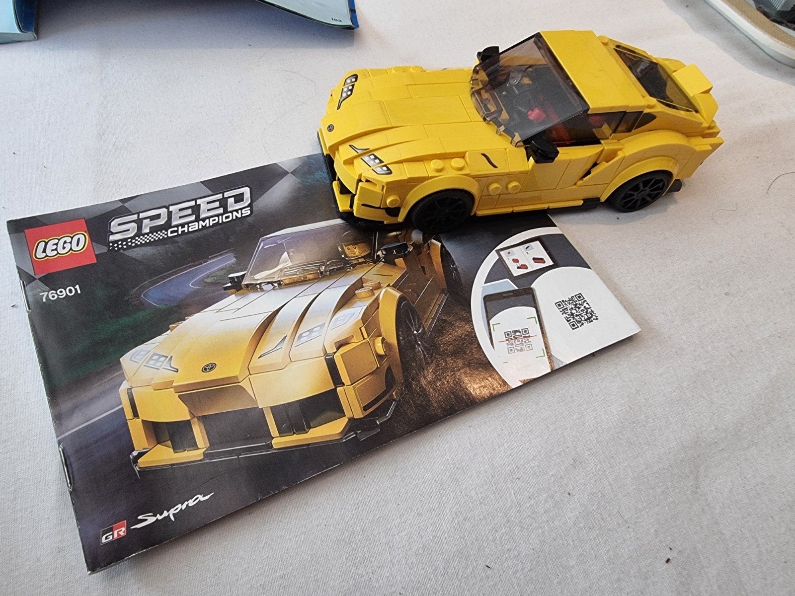 Lego Speed Champions 76901 Toyota GR Supra compleet, Ophalen of Verzenden, Zo goed als nieuw, Overige merken