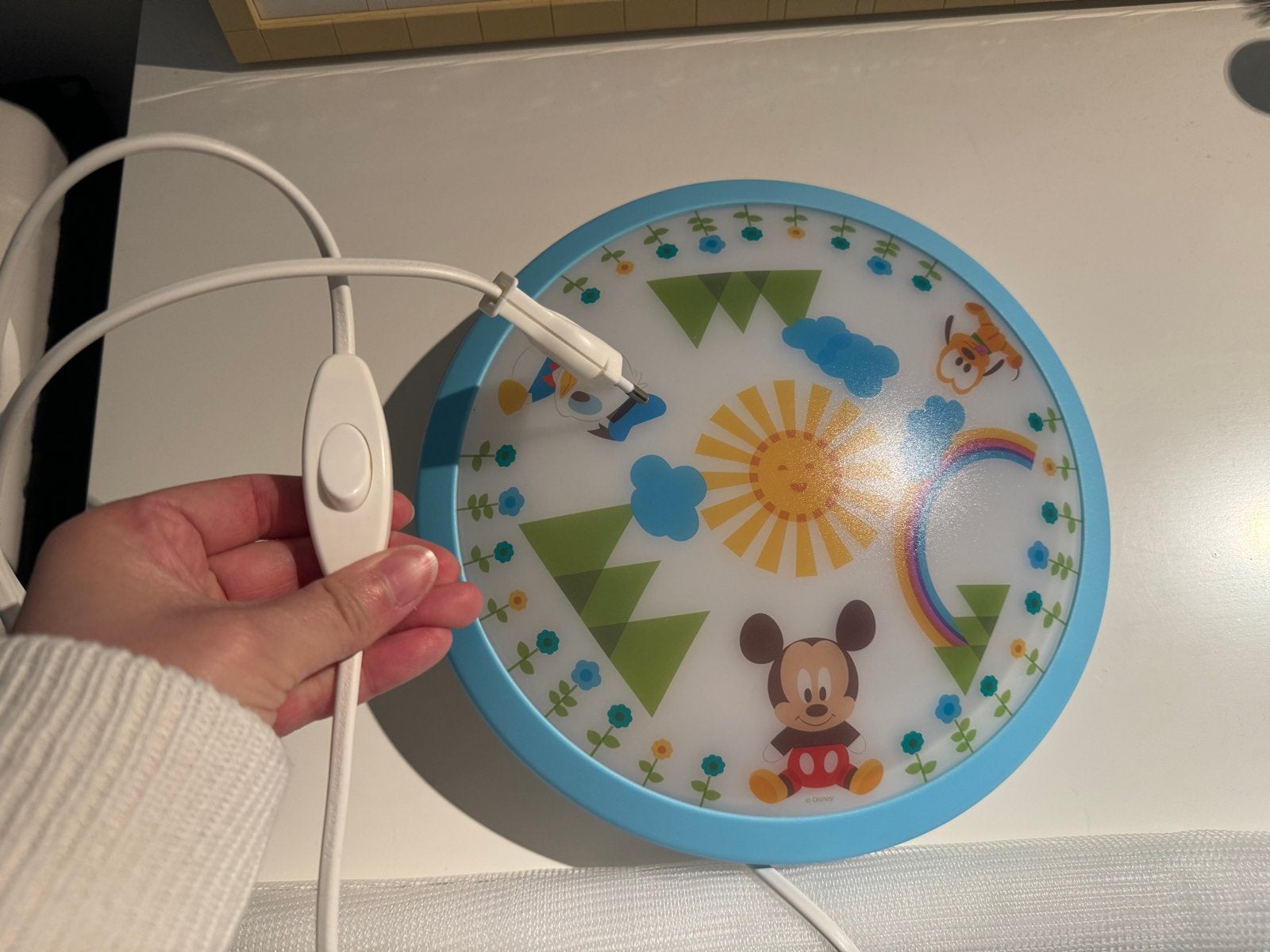 Philips Disney Mickey Mouse LED Plafondlamp Kinderkamer, Verzenden, Zo goed als nieuw, Meerkleurig, Lamp