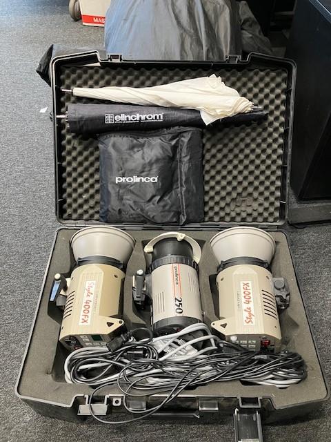 Elinchrom stuido flitsers, Ophalen of Verzenden, Gebruikt, Lamp of Flitsset