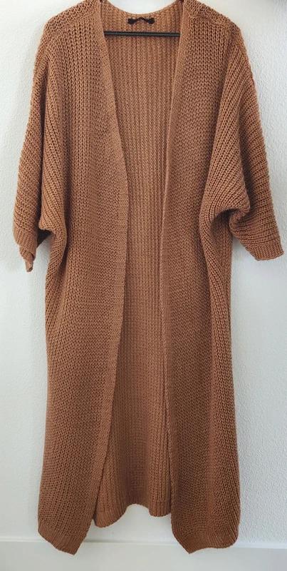 Lange vest, kleur bruin, maat L, geen merk, Kleding | Dames, Truien en Vesten, Bruin, Maat 42/44 (L), Ophalen of Verzenden, Zo goed als nieuw