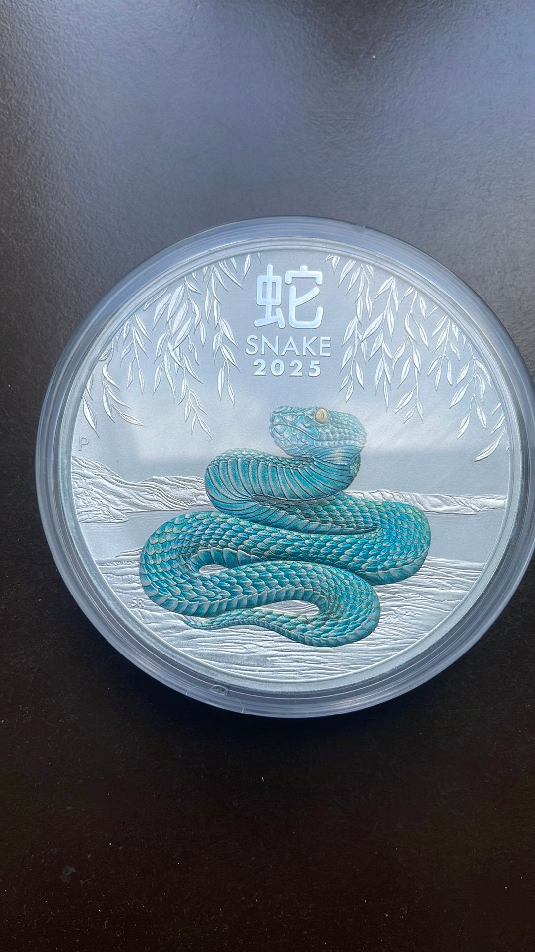 Lunar 3-Year of the Snake 2025/ Kleur - KILO, Postzegels en Munten, Munten | Oceanië, Ophalen of Verzenden, Losse munt, Zilver