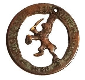 Nederland 2,5 cent 1886 uitgezaagd, Ophalen of Verzenden, Koning Willem III, Overige waardes, Losse munt