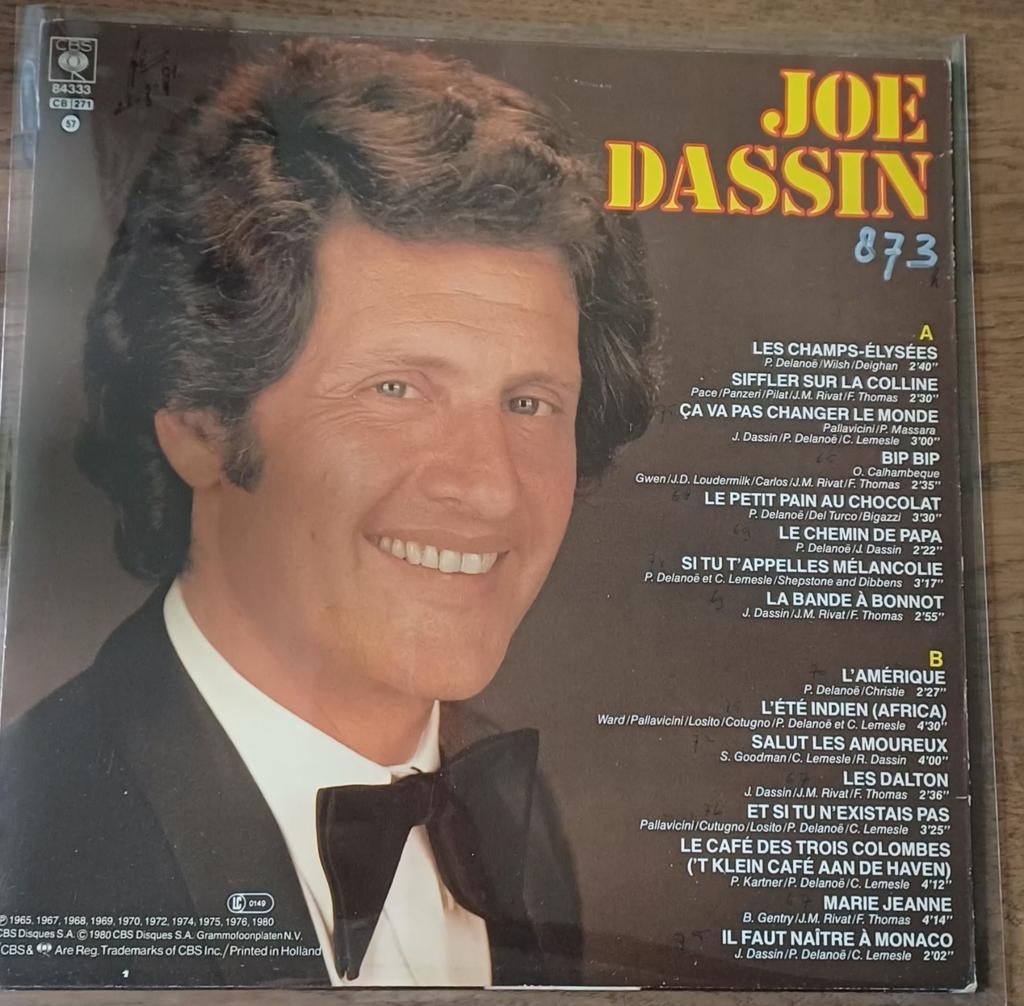 Joe Dassin 12 inch vinyl, Cd's en Dvd's, Vinyl Singles, Gebruikt, Maxi-single, Ophalen of Verzenden, 1970 - 1979