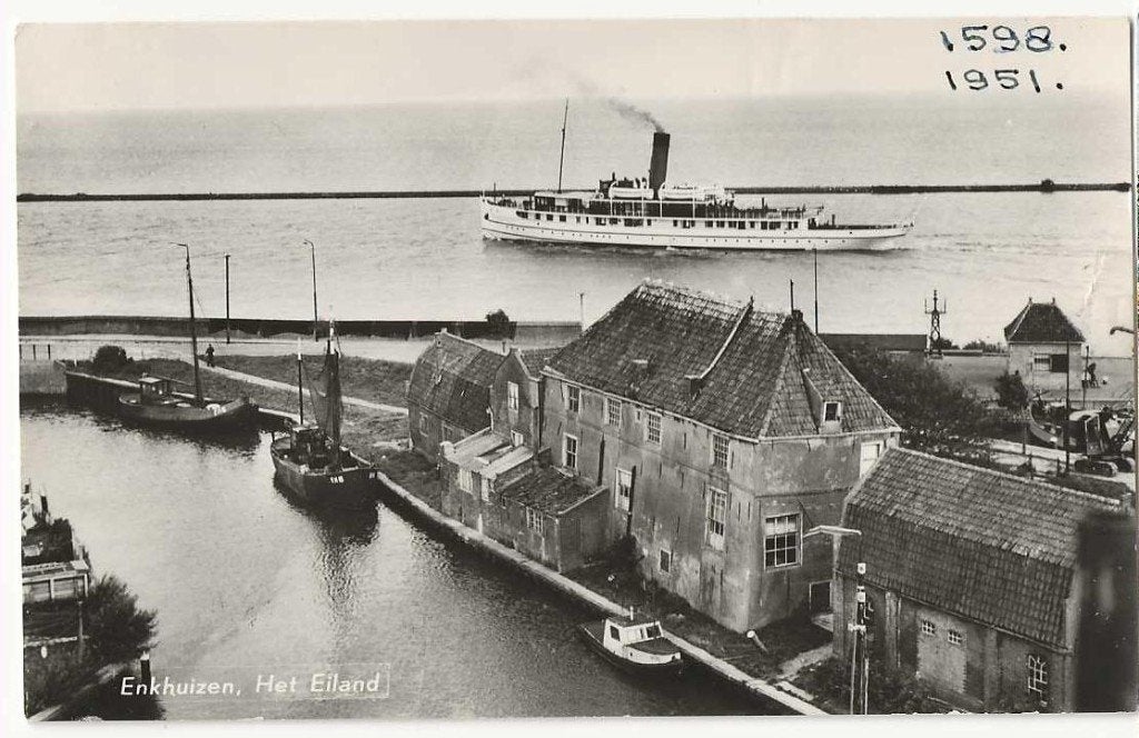 Enkhuizen-135  Verrekkende Staverse Boot, Verzenden, 1960 tot 1980, Gelopen, Noord-Holland