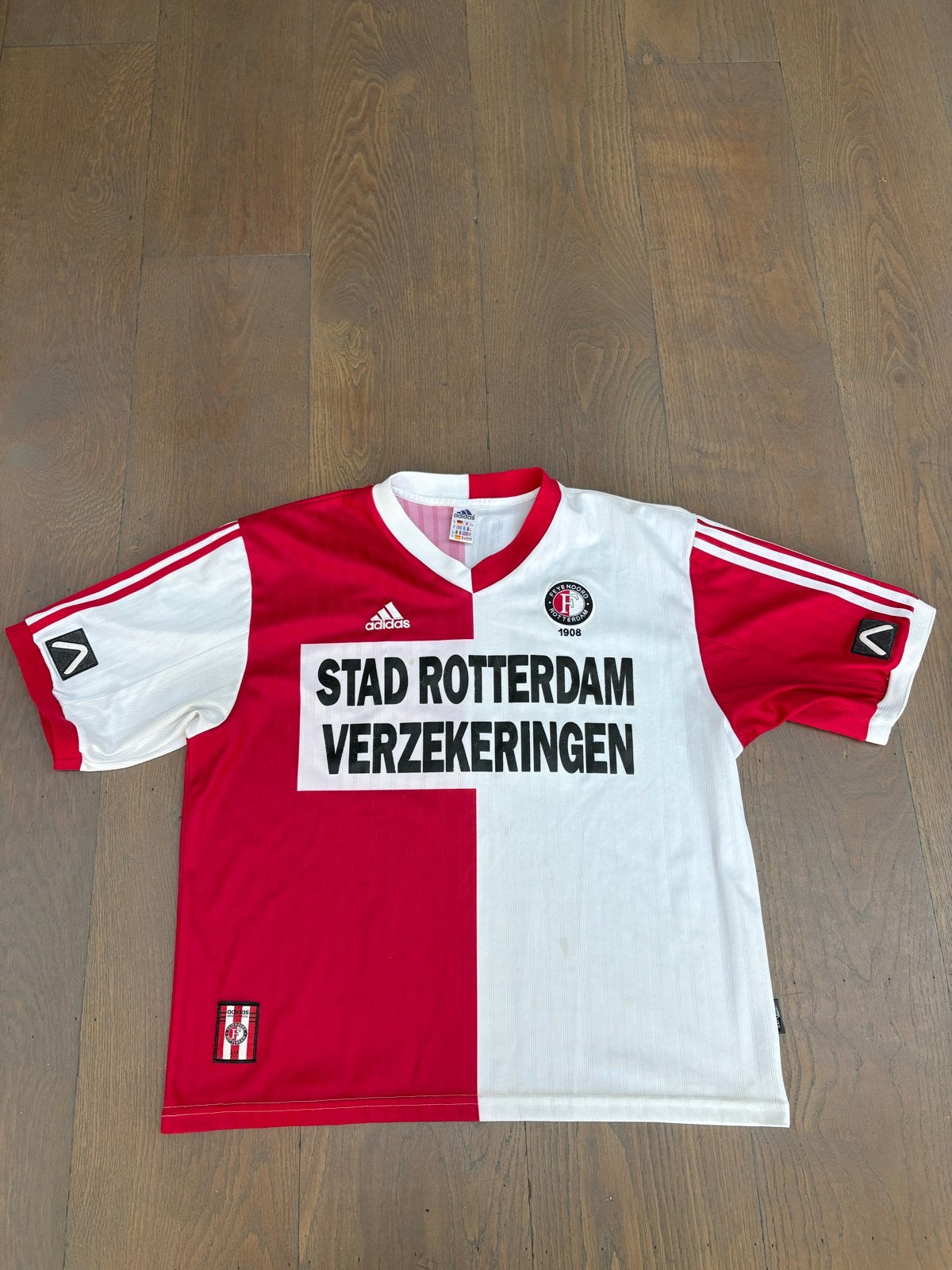Feyenoord thuisshirt 1999/2000 - Maat XL, Kleding | Dames, Ophalen of Verzenden, Gedragen, Maat 46/48 (XL) of groter, Rood