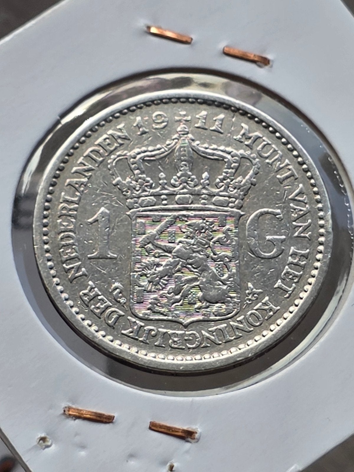 1 gulden 1911 Nederland, 1 gulden, Verzenden, Zilver, Koningin Wilhelmina