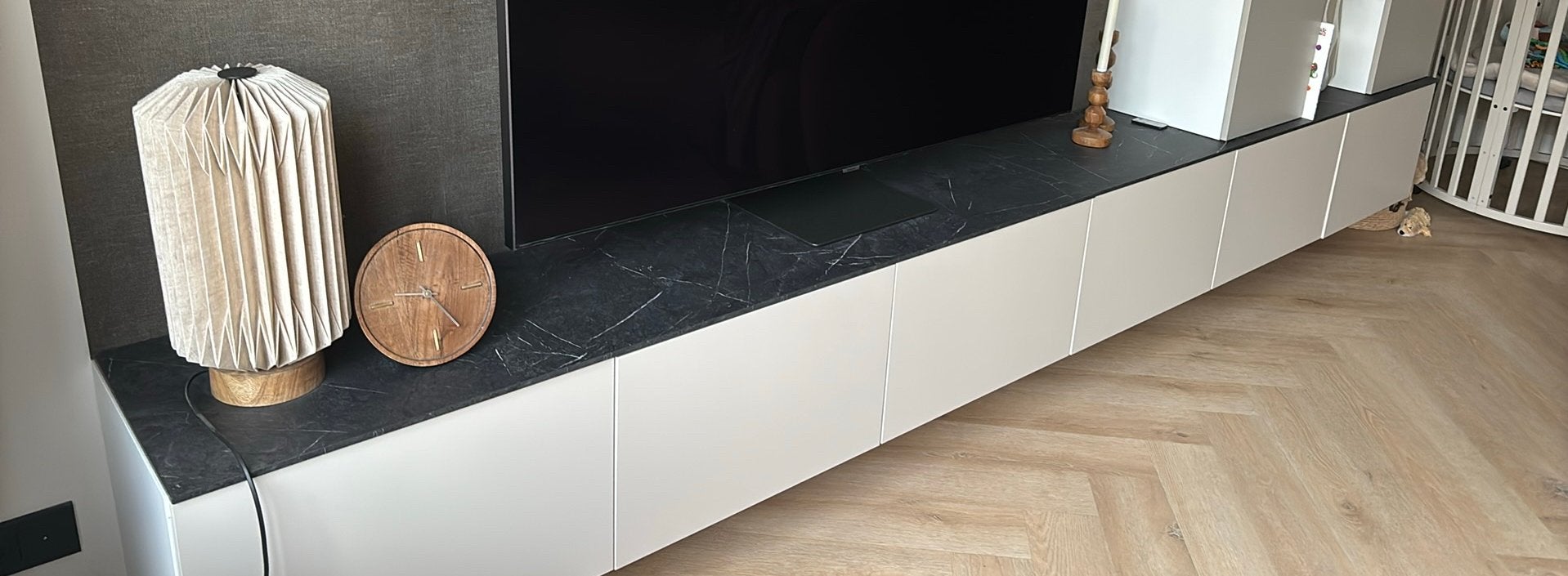 Decolegno planken ikea besta tv meubel, Ophalen, Zo goed als nieuw, 25 tot 50 cm, Minder dan 100 cm