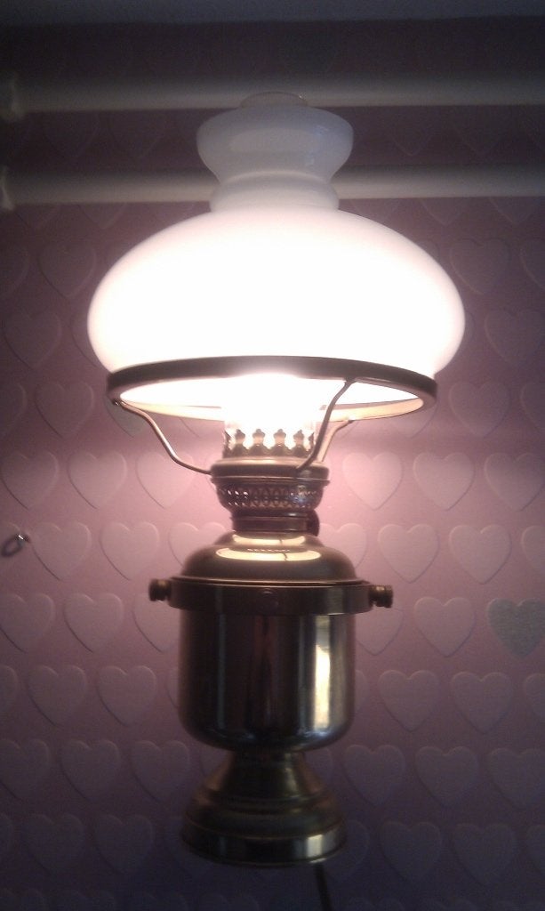 Mooie oude messing scheepslamp bijna antiek voor €125,00, Huis en Inrichting, Ophalen, Zo goed als nieuw, Wandlamp, E14 (klein)