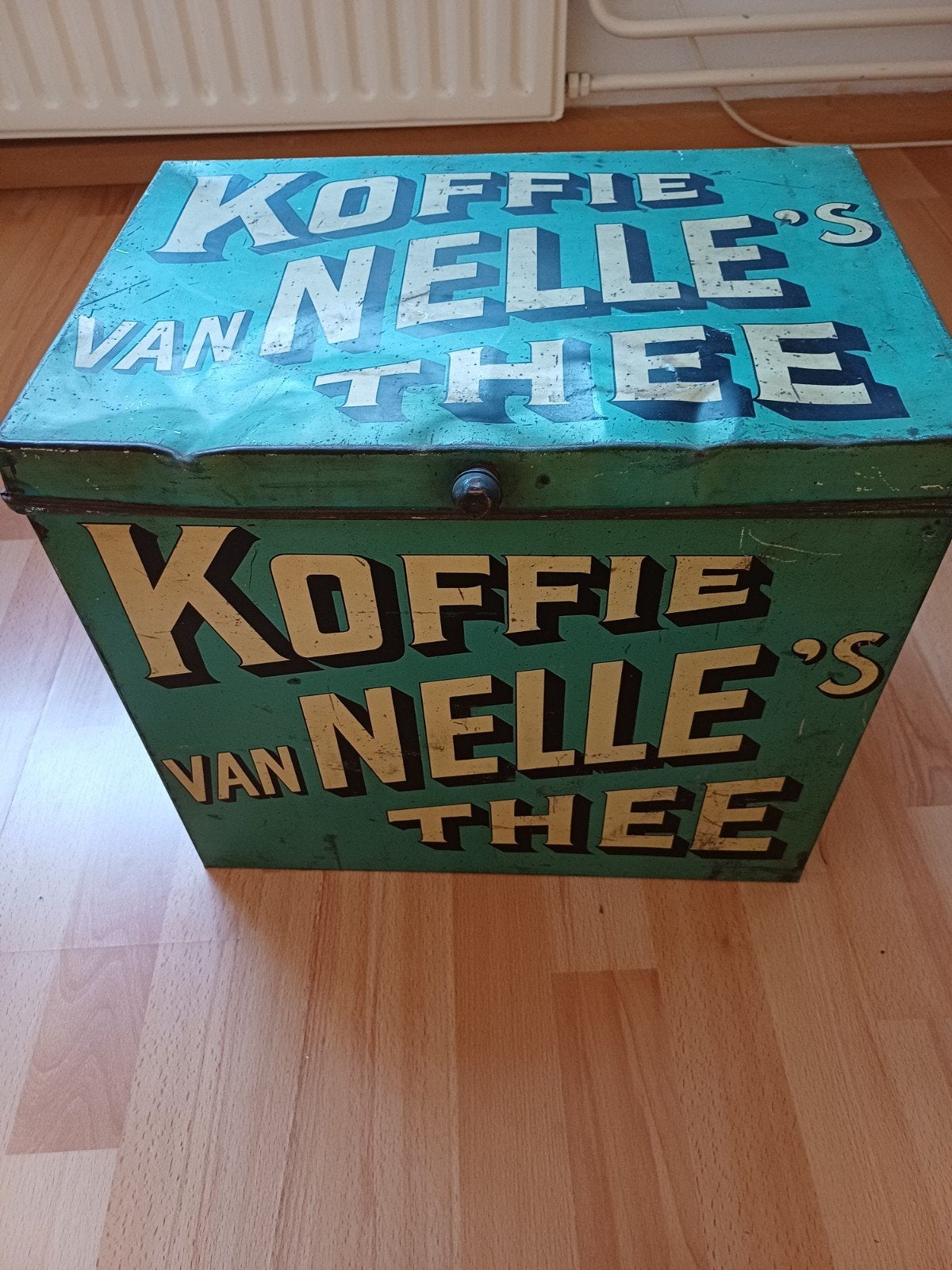 Vintage Van Nelle Koffie en Thee Bus - Groen, Ophalen