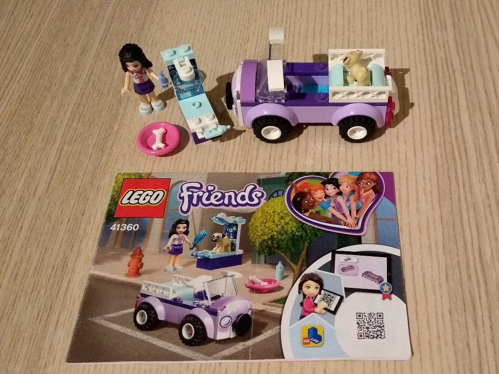 LEGO Friends 4+ Emma's Mobiele Dierenkliniek - 41360, Gebruikt, Lego, Friends, Ophalen of Verzenden