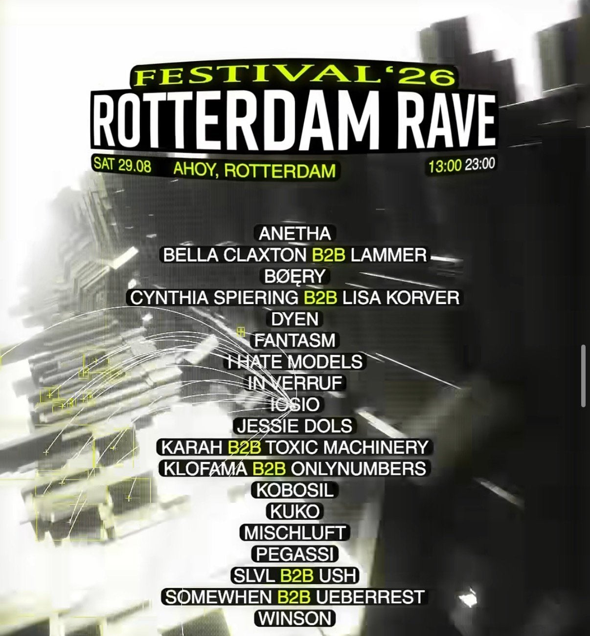 Rotterdam Rave festival 2026 ticket, Eén persoon