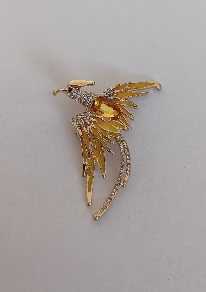 Feniks broche, Sieraden, Tassen en Uiterlijk, Overige materialen, 4 tot 7 cm, Overige kleuren, Nieuw