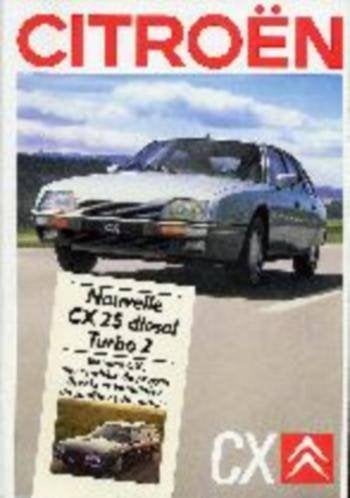 Citroen CX brochure/auto folder model '75 '77 '79 81 '82 '85, Ophalen of Verzenden, Zo goed als nieuw, Citroën