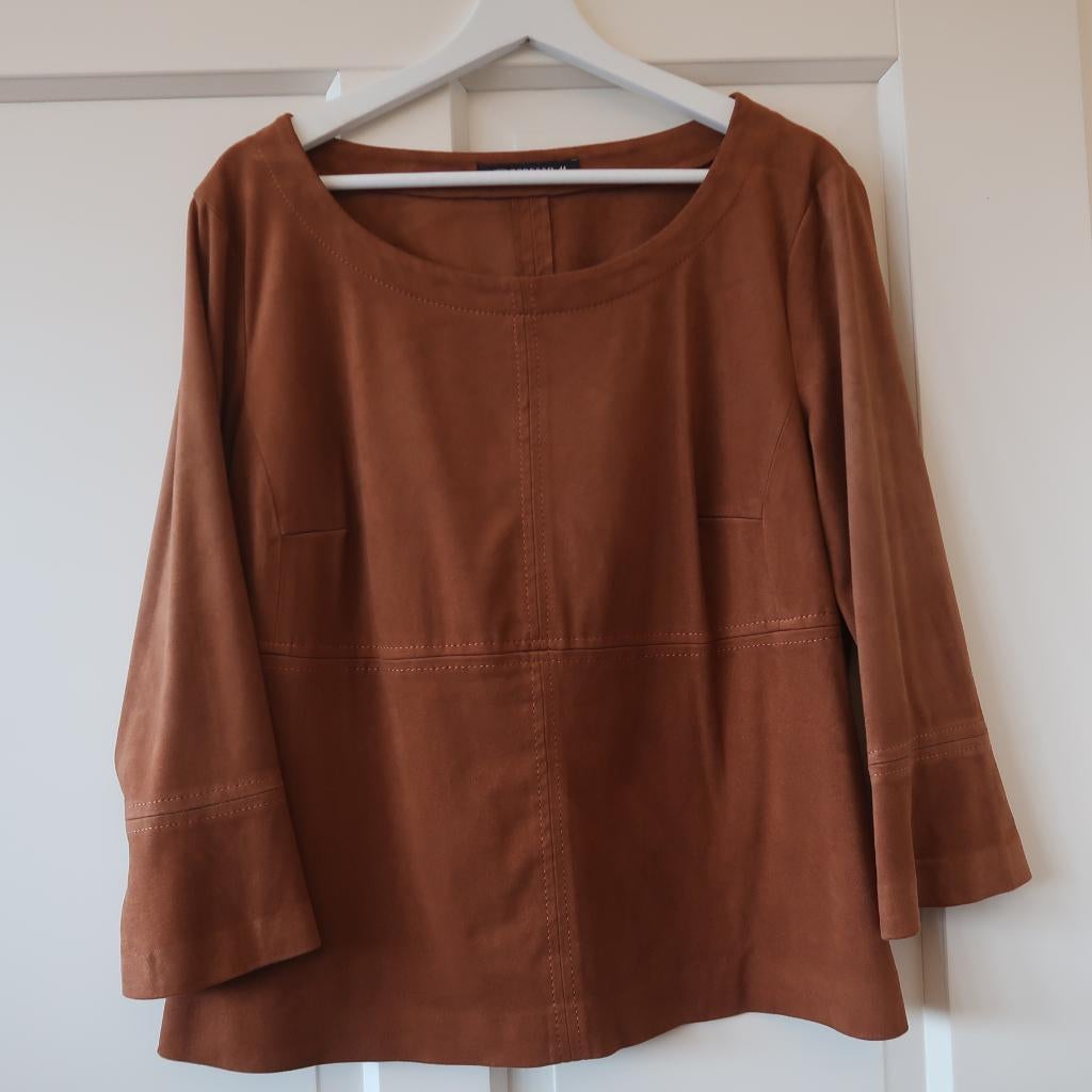 Bruine top lange mouw merk Expresso maat 44, Bruin, Expresso, Maat 42/44 (L), Ophalen of Verzenden