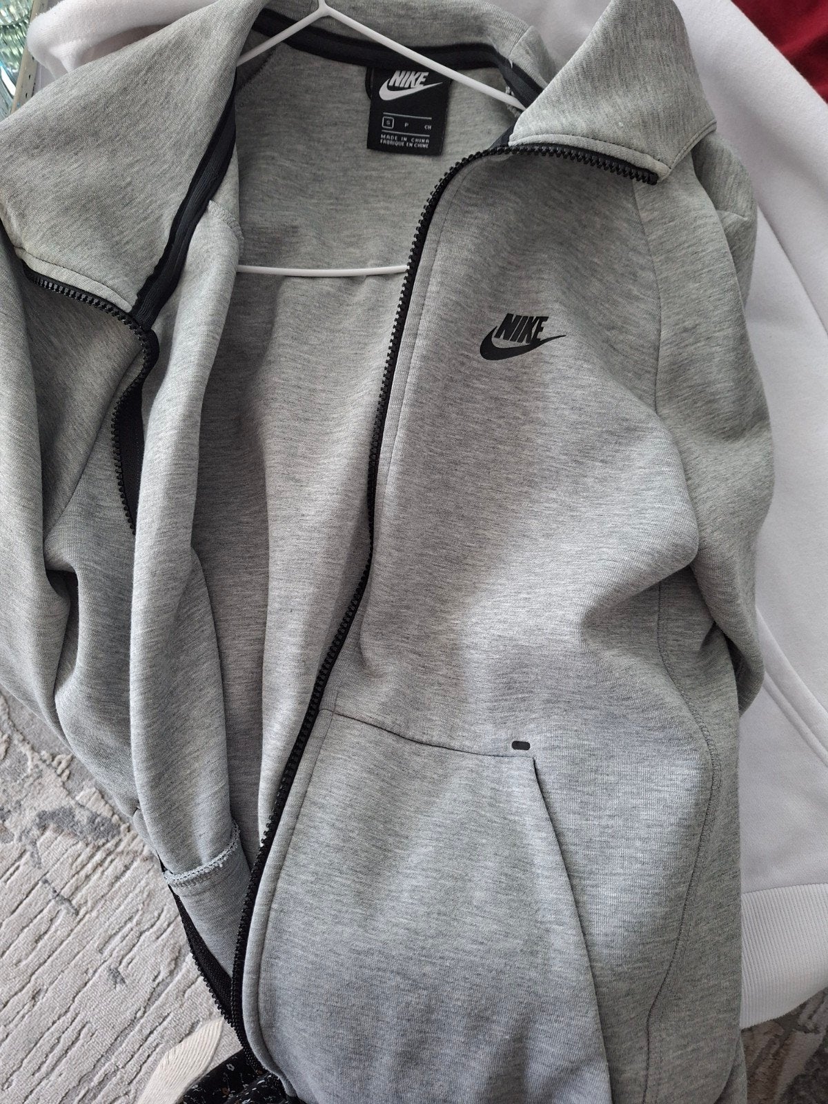 Nike Tech Fleece Vest Grijs Maat S, Nike, Ophalen of Verzenden, Zo goed als nieuw, Grijs