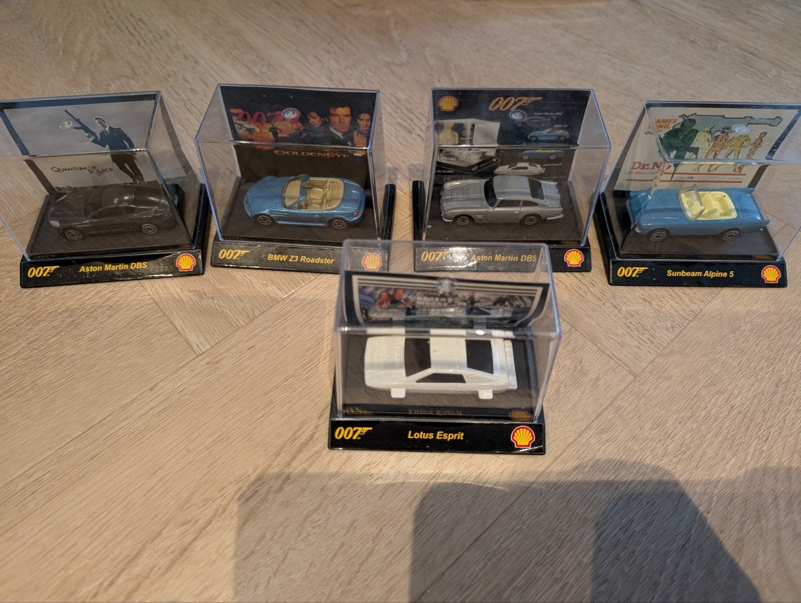Complete set 007 Shell auto's - Nieuw in doos, Ophalen of Verzenden, Nieuw