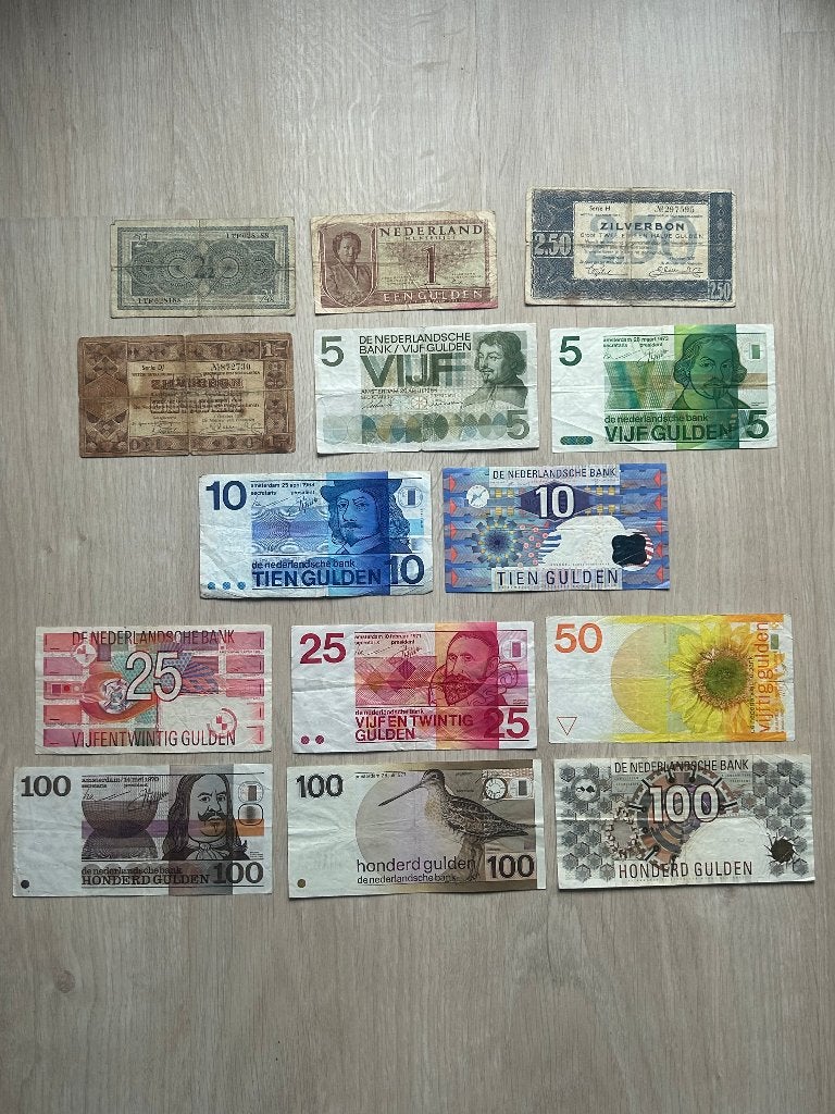 Gulden biljetten set, Postzegels en Munten, Bankbiljetten | Nederland, Ophalen of Verzenden, 10 gulden