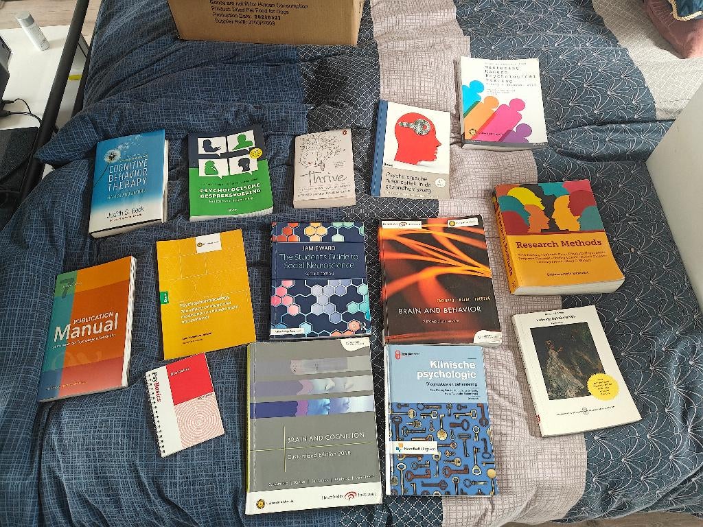 14 Psychologie studieboeken UU pakket € 225, Boeken, Studieboeken en Cursussen, Gelezen, Verzenden, Diverse auteurs, WO