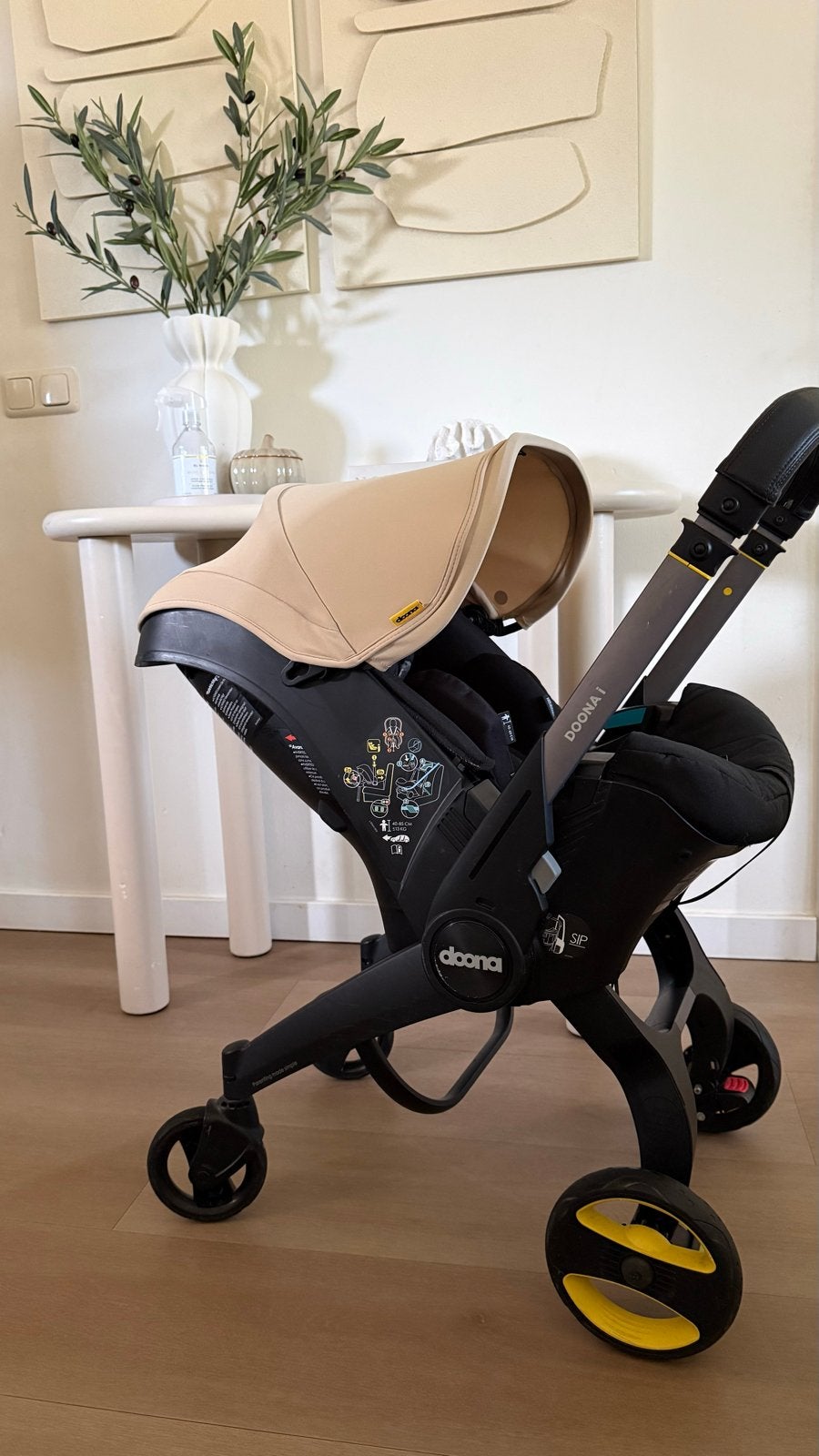 Doona i autostoel en kinderwagen in één met tas, Zo goed als nieuw, Combiwagen, Met autostoeltje, Ophalen