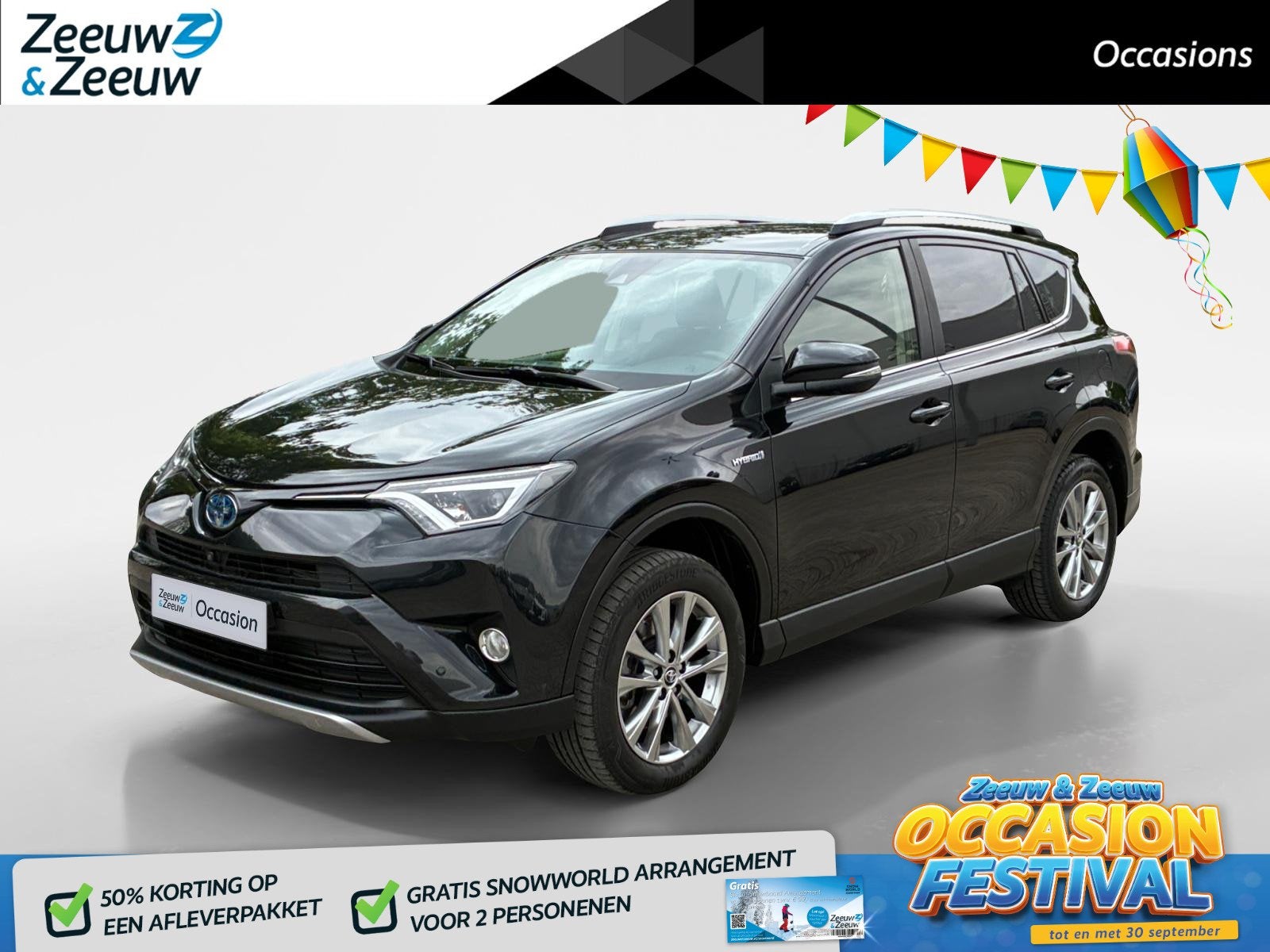 Toyota RAV4 2.5 Hybrid AWD Energy Plus | Leder | Navigatie |, Automaat, Gebruikt, Euro 6, 1650 kg