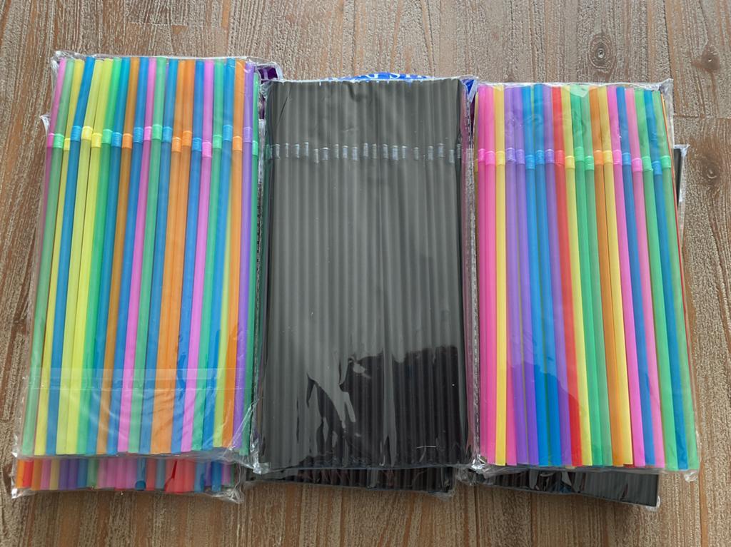 Plastic rietjes- buigbaar, Overige typen, Ophalen of Verzenden, Nieuw