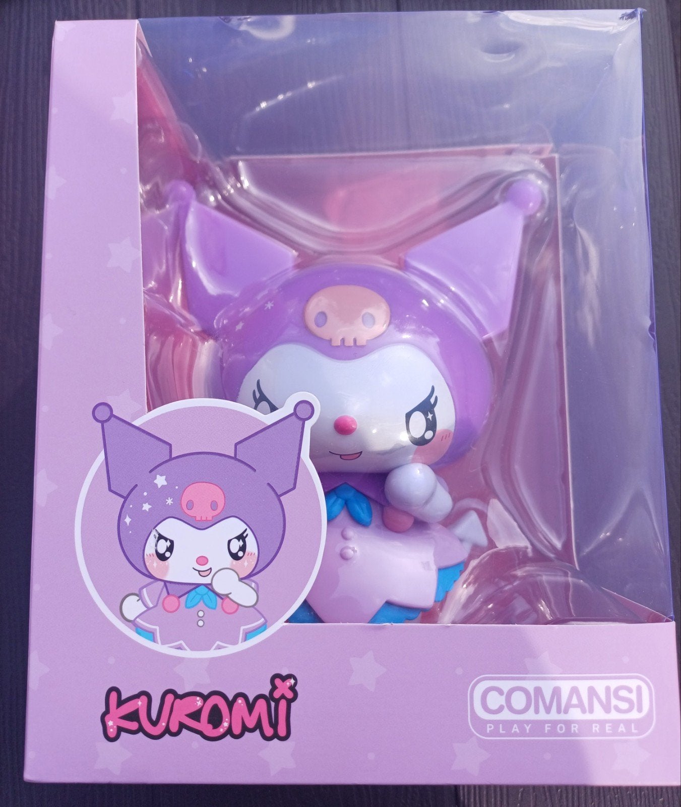 Kuromi figuur nieuw in doos Comansi play for real Sanrio, Verzamelen, Poppetjes en Figuurtjes, Ophalen of Verzenden, Nieuw