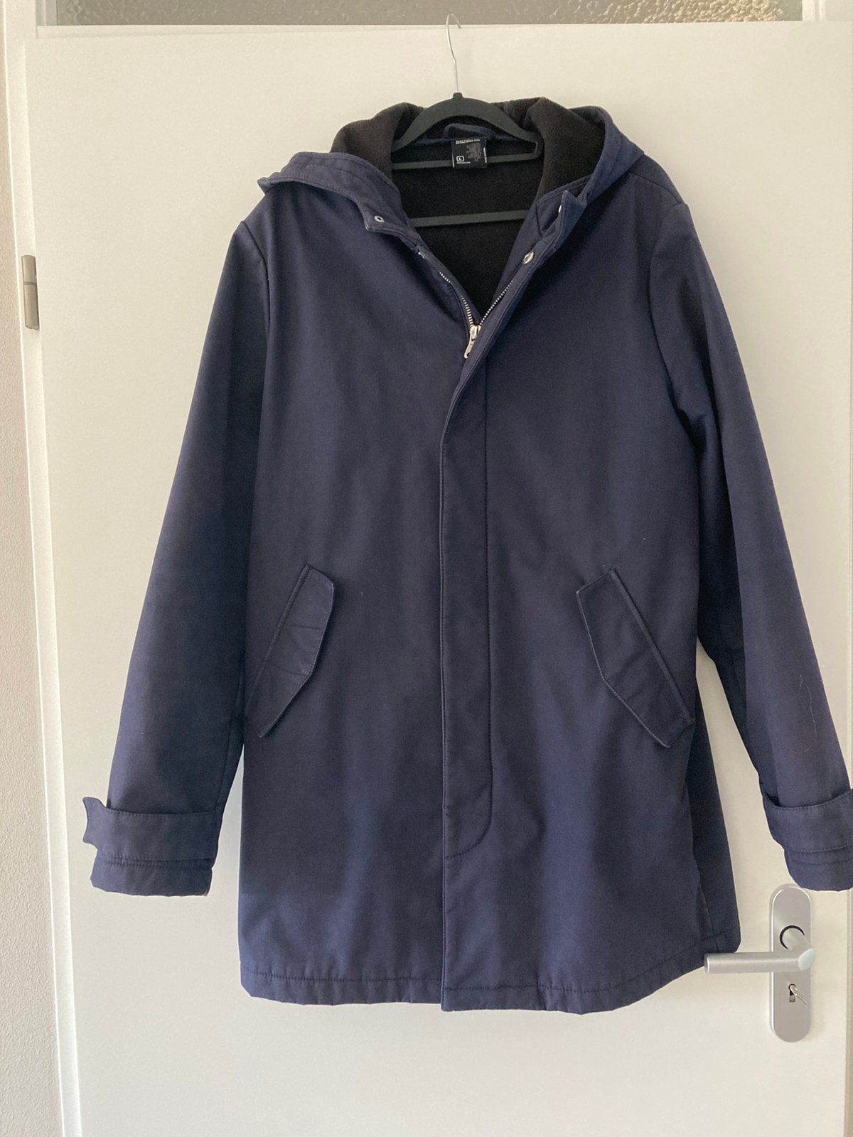 Donkerblauwe Heren Softshell-Jas, maat L, Ophalen of Verzenden, Zo goed als nieuw, Maat 52/54 (L), Blauw