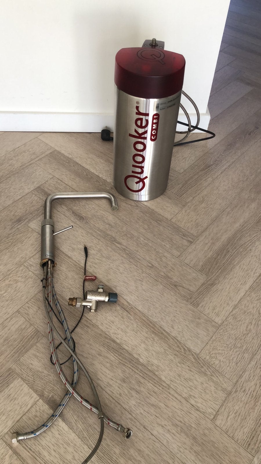 Quooker Combi E 7 Liter Boiler + Fusion Square RVS, Huis en Inrichting, Keuken | Keukenbenodigdheden, Ophalen of Verzenden, Gebruikt