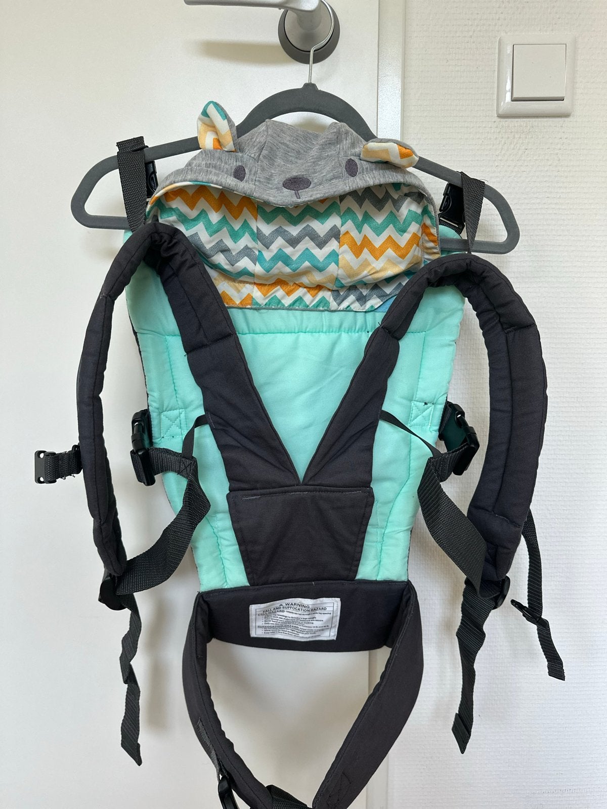 Infantino Cuddle Up Ergonomische Draagzak met Hoodie, Overige merken, Gebruikt, Buik of Rug, Ophalen of Verzenden