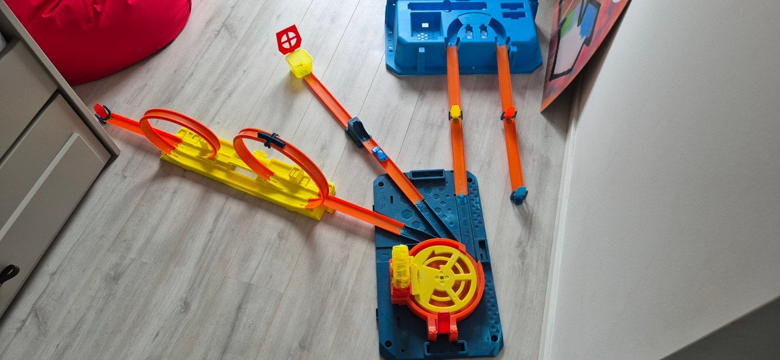 Hot Wheels Track Builder Crash stunt box Speelset, Ophalen of Verzenden, Zo goed als nieuw