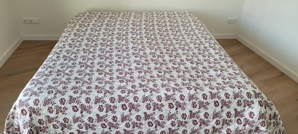 IKEA ALVINE BLOMMIG Sprei - 240x280 cm, Ophalen, Gebruikt, Tweepersoons, Deken of Dekbed