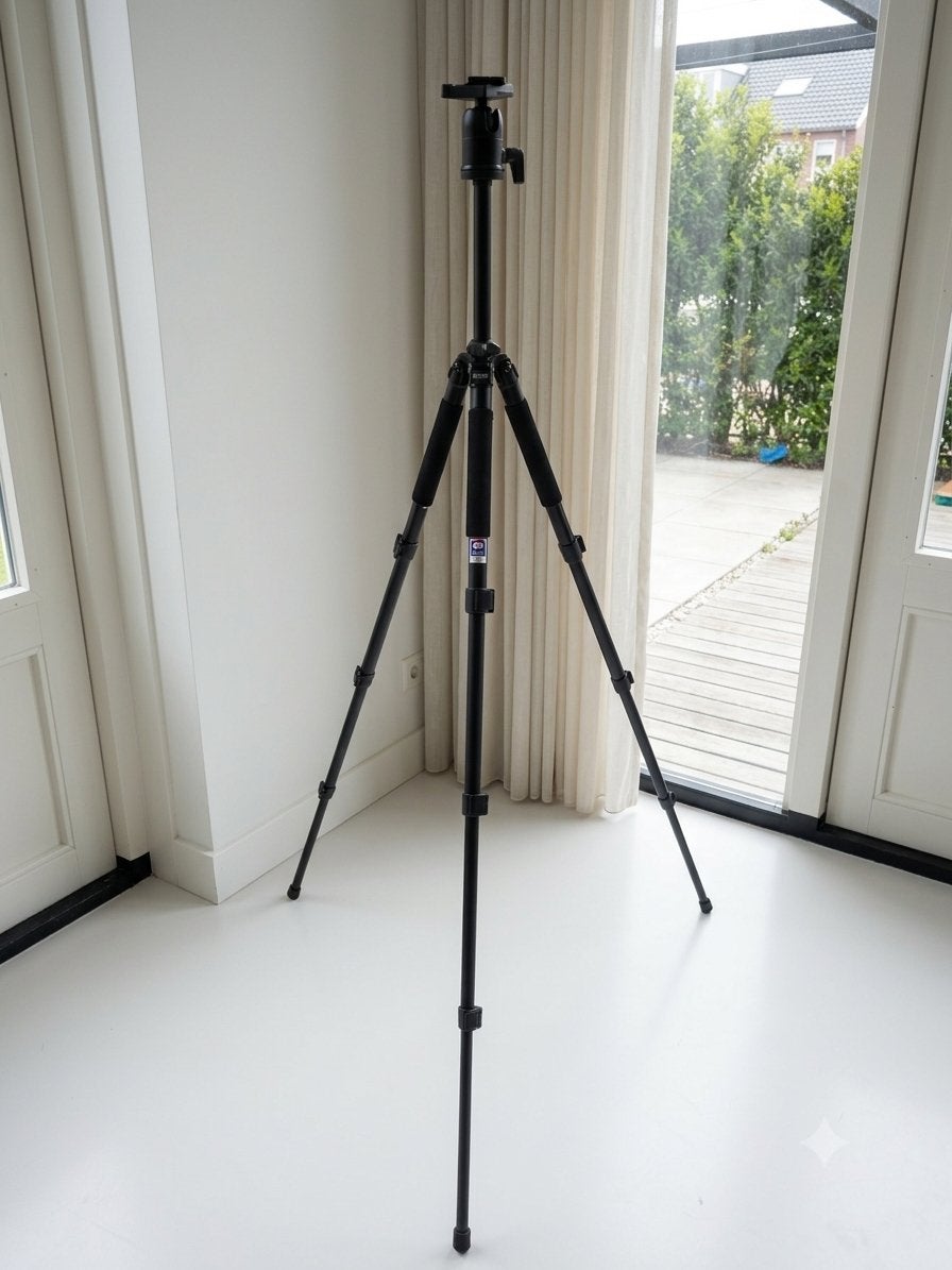 Benro A550EX Statief met Balhoofd - Zo goed als nieuw, Zo goed als nieuw, 150 tot 175 cm, Met balhoofd, Ophalen of Verzenden