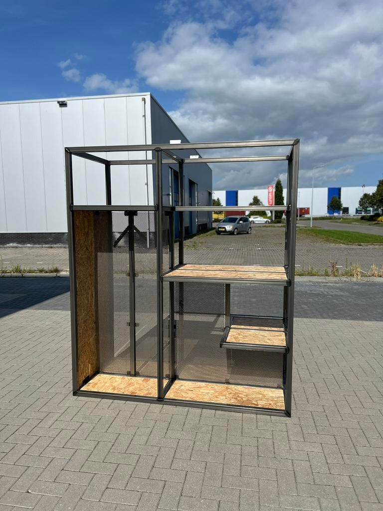 Winkelinrichting - Eetalage Kast - Industrieel met spiegel!, Zakelijke goederen, Ophalen