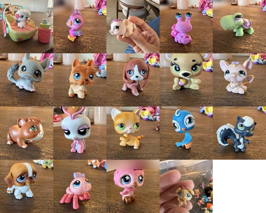 Littlest Pet Shop partij 19 dieren - origineel Hasbro lot, Ophalen of Verzenden, Gebruikt