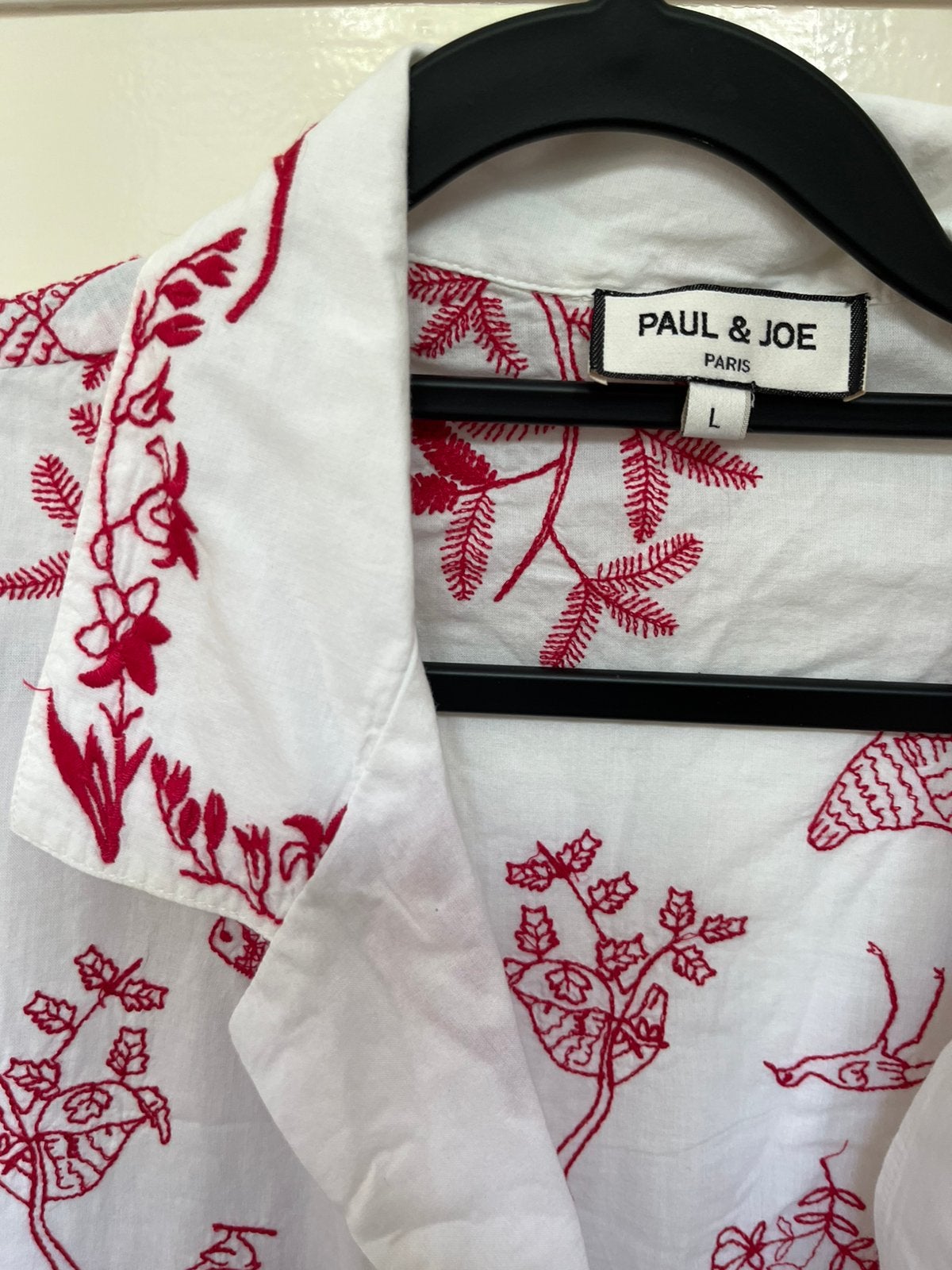 Paul & Joe paris blouse maat L als nieuw!, Ophalen of Verzenden, Nieuw, Maat 42/44 (L), Rood