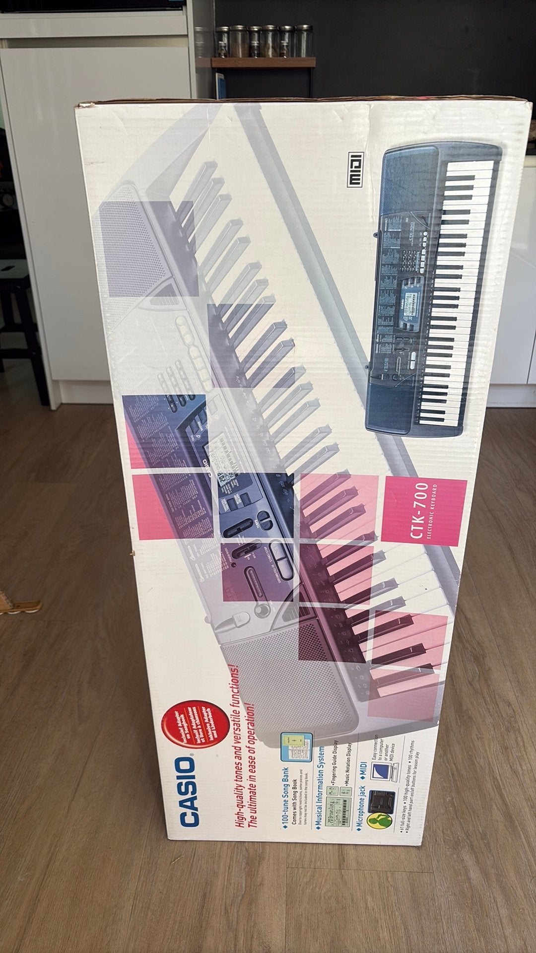 Casio ctk 700 keyboard, Muziek en Instrumenten, Keyboards, Ophalen, Zo goed als nieuw, 61 toetsen, Casio