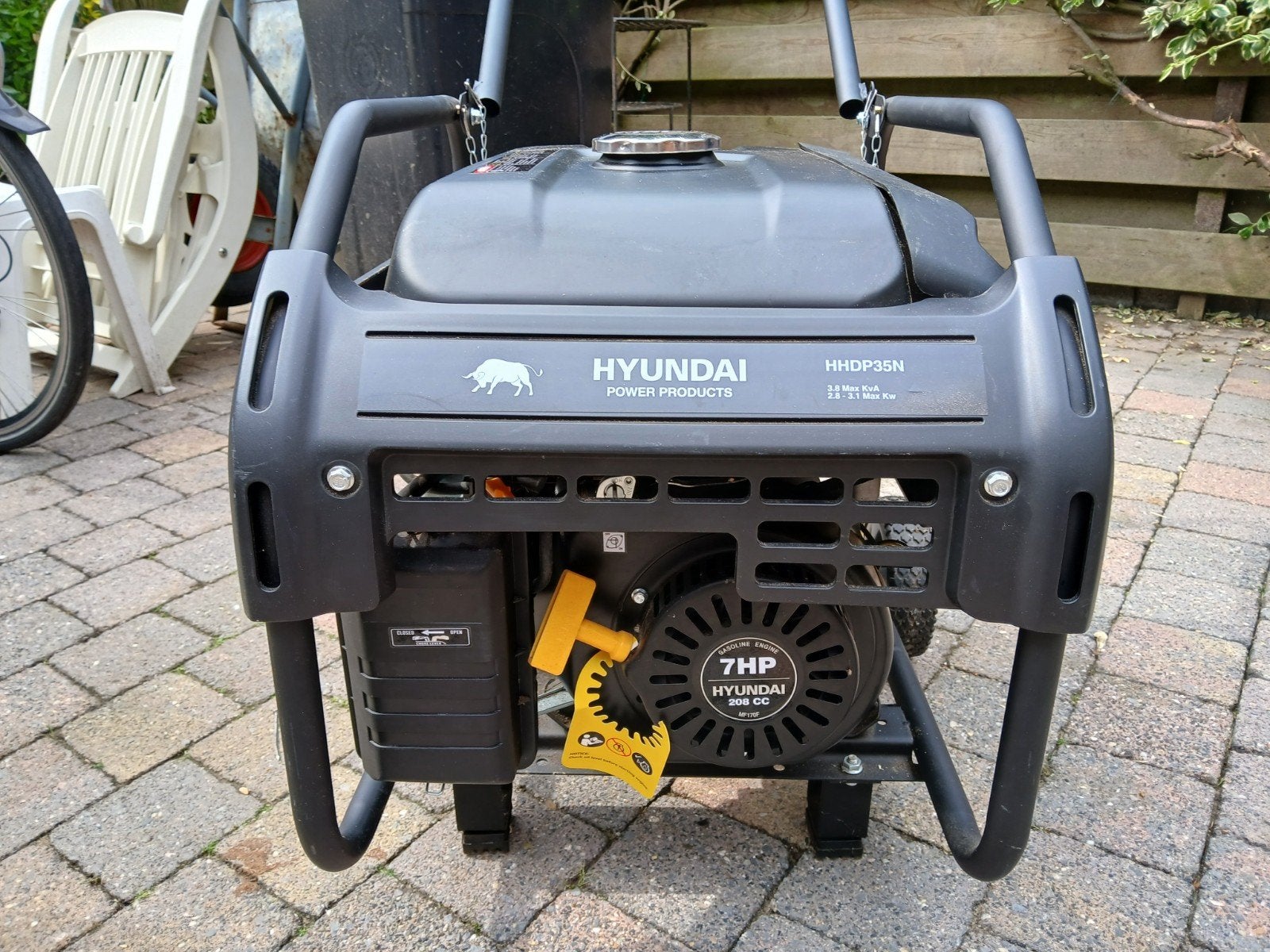 nieuw agregaat Hyundai HHDP35N  3Kw, Ophalen, Nieuw, Minder dan 5 kVA, Benzine