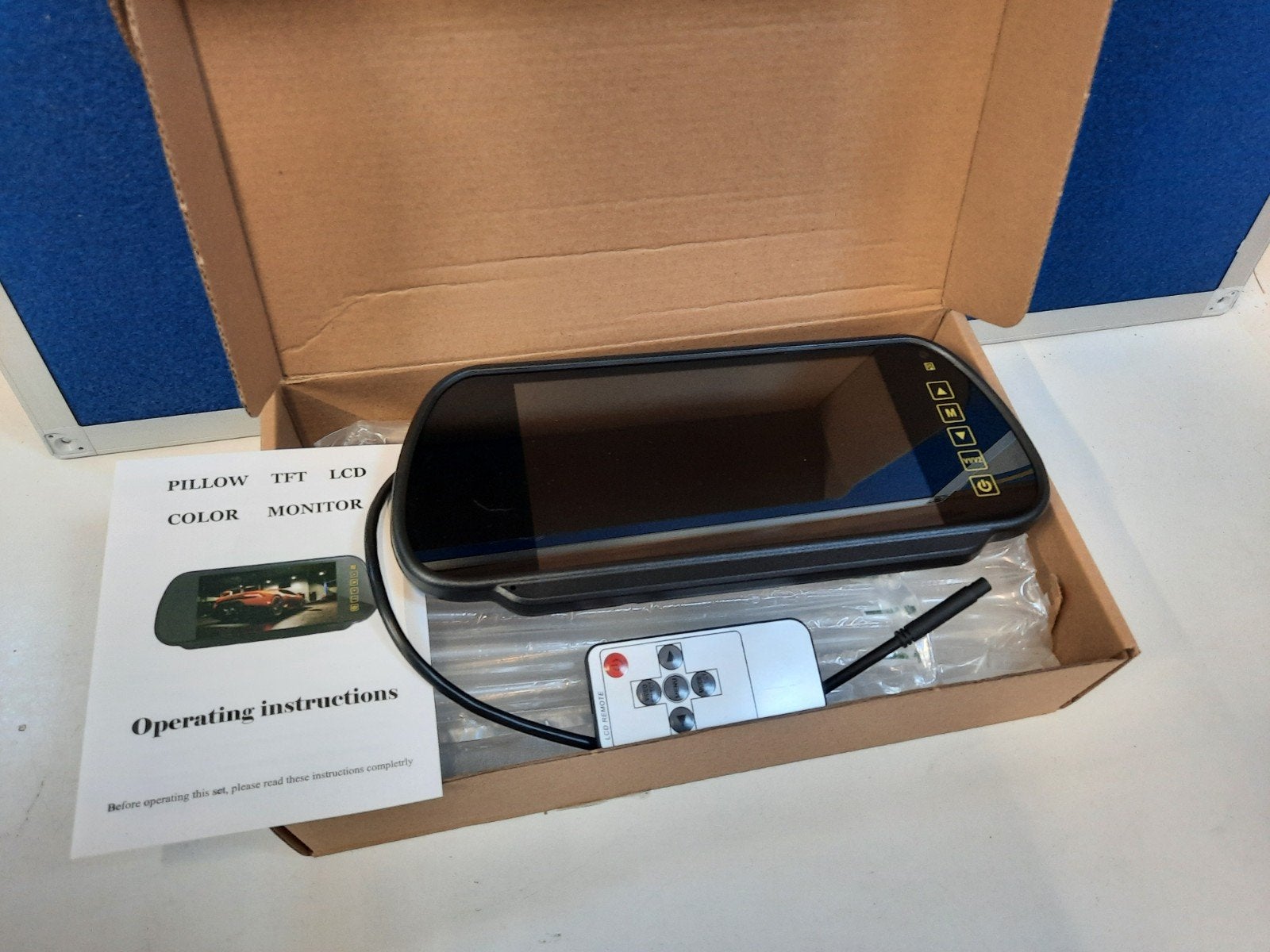 TFT LCD Monitor 7 inch met afstandsbediening, Auto diversen, Achteruitrijcamera's, Ophalen of Verzenden, Nieuw