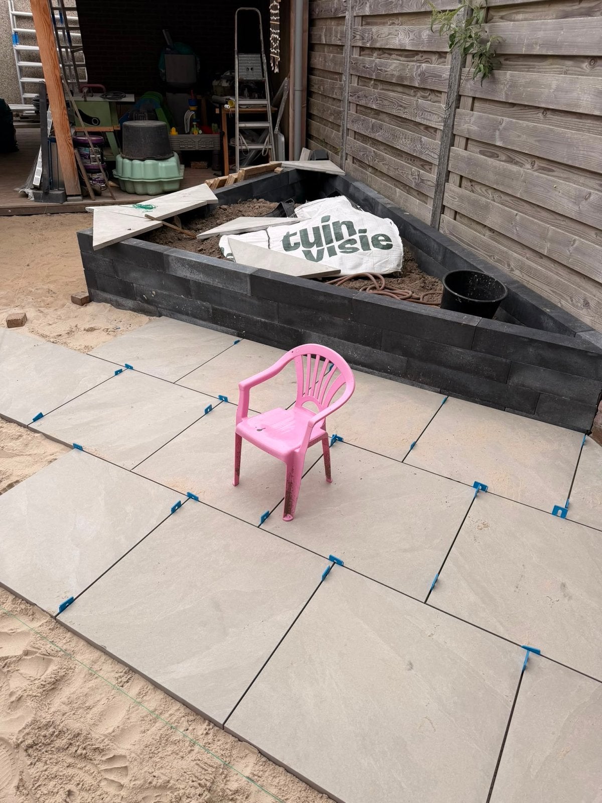 17x Tuinvisie keramische tuintegel Cerasolid Lucca 60x60x3cm, Ophalen, 60 cm of meer, Keramiek, 5 tot 10 m²
