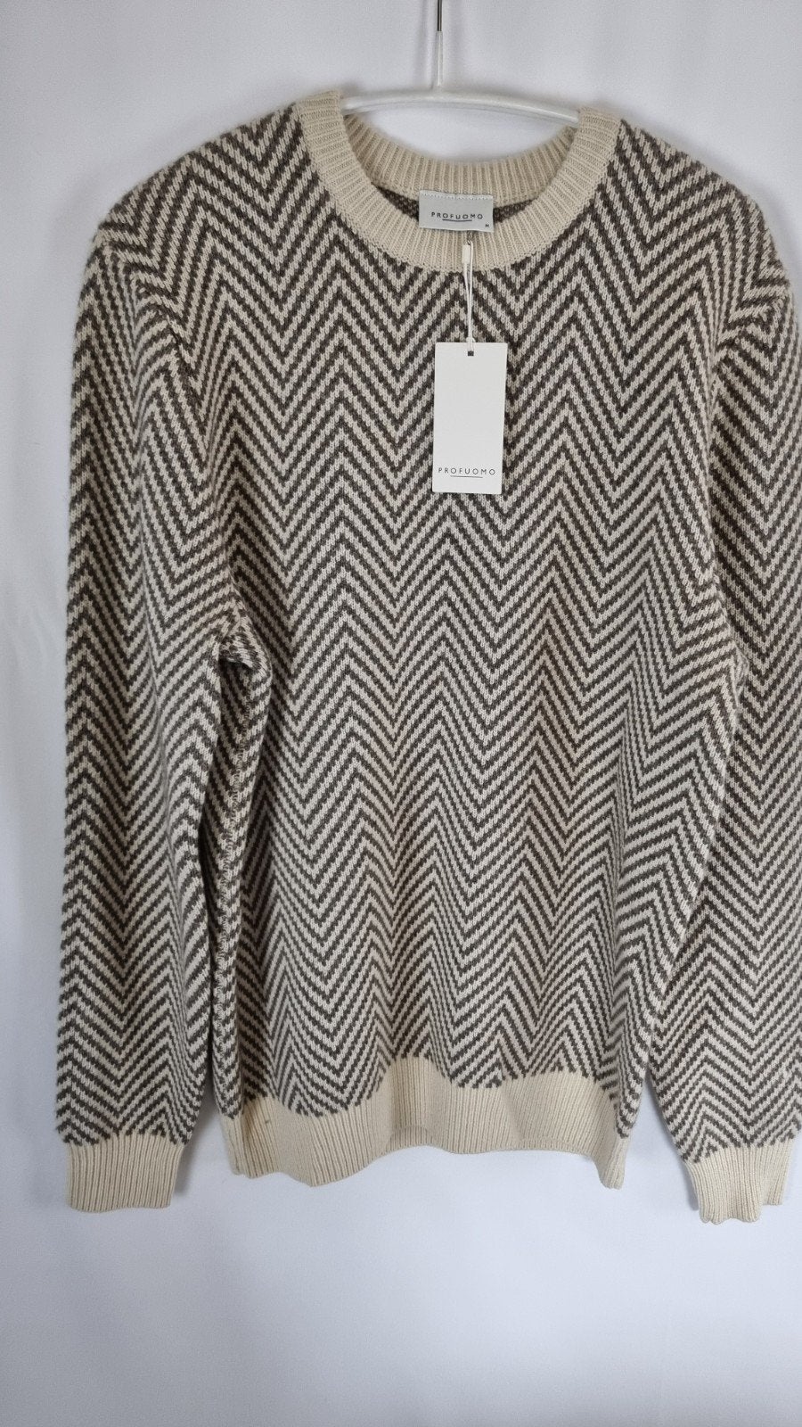 Heren trui merk Profuomo maat M en XXL nieuw, -, Verzenden, Beige, -