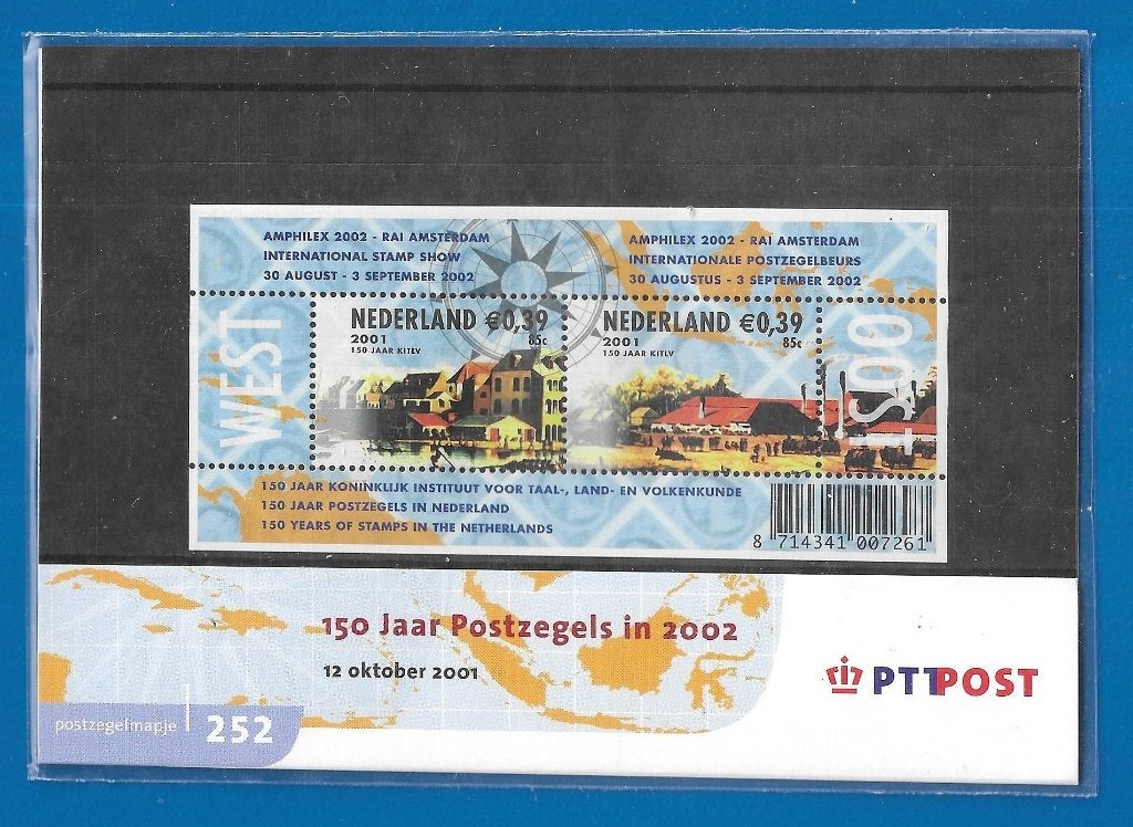 Postzegelmapje 252 - 150 jaar Postzegels in 2002, Verzenden, Na 1940, Postfris