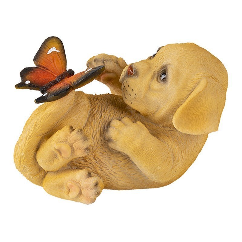 Puppy met vlinder, Meerkleurig, Overige materialen, Verzenden, Overige stijlen